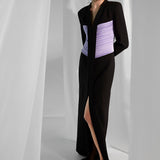 PURPLE JACKET DRESS