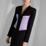 PURPLE JACKET DRESS