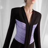 PURPLE JACKET DRESS