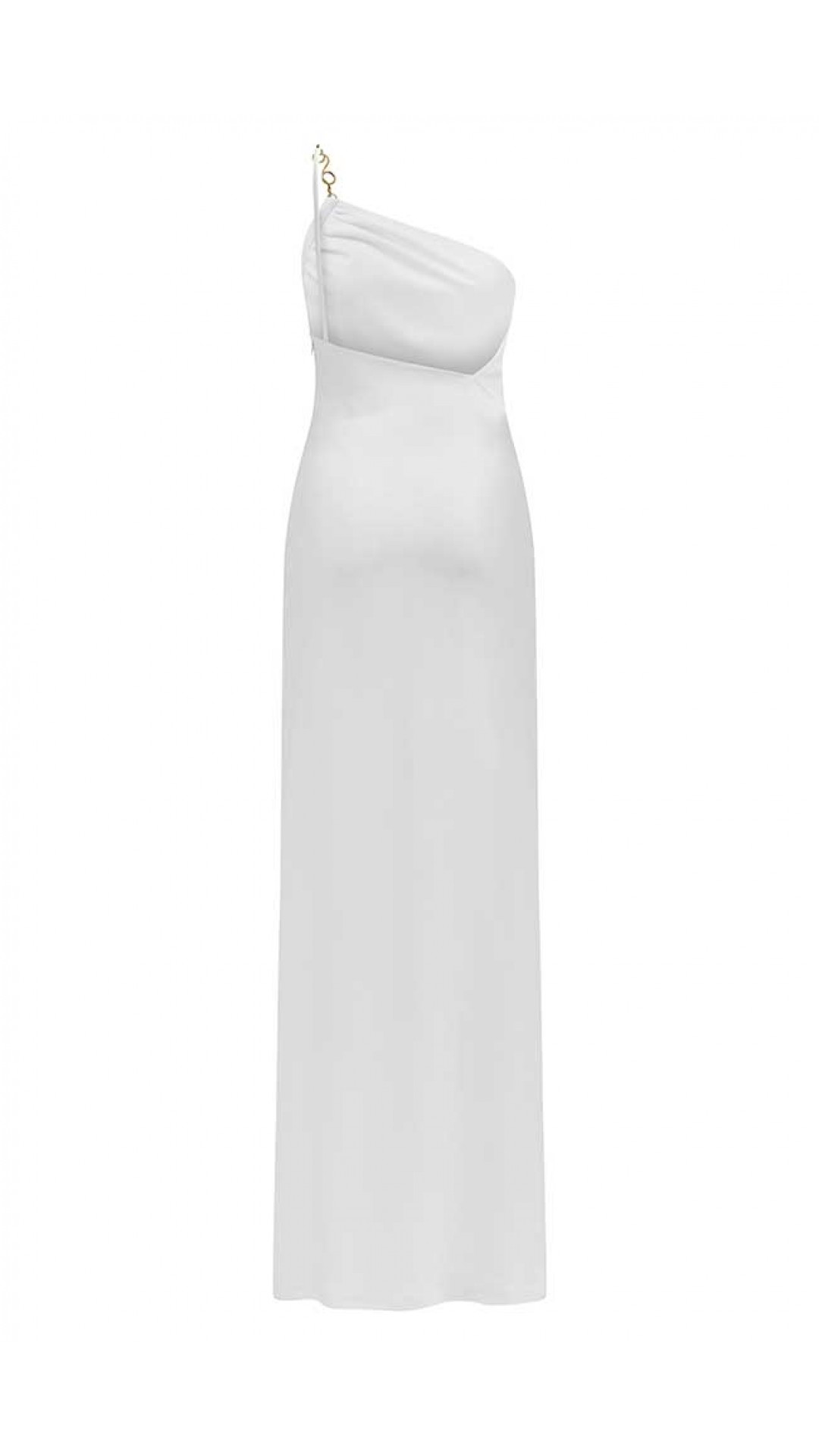 ACCESSORY ONE SHOULDER WHITE DRESS